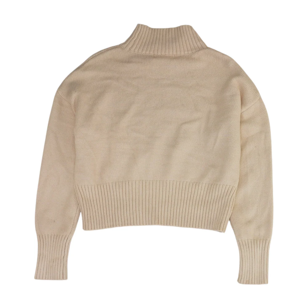 Beige Pullover Sweater - Image 2