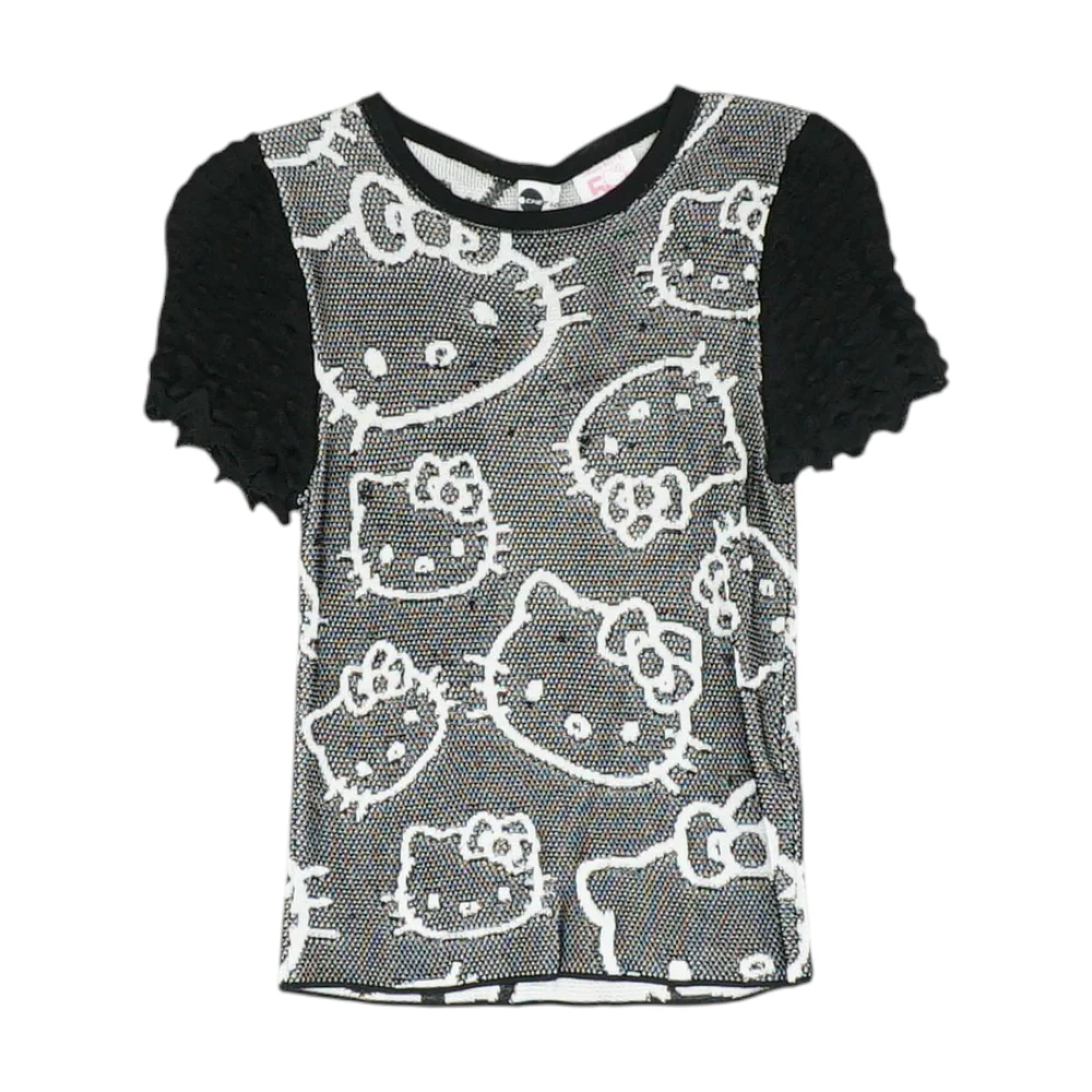 Black Graphic Pullover Sweater