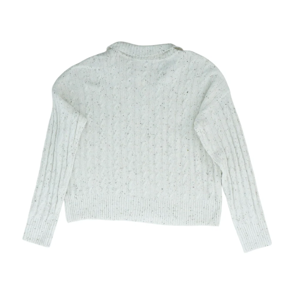 Ivory Polka Dot Pullover Sweater - Image 2