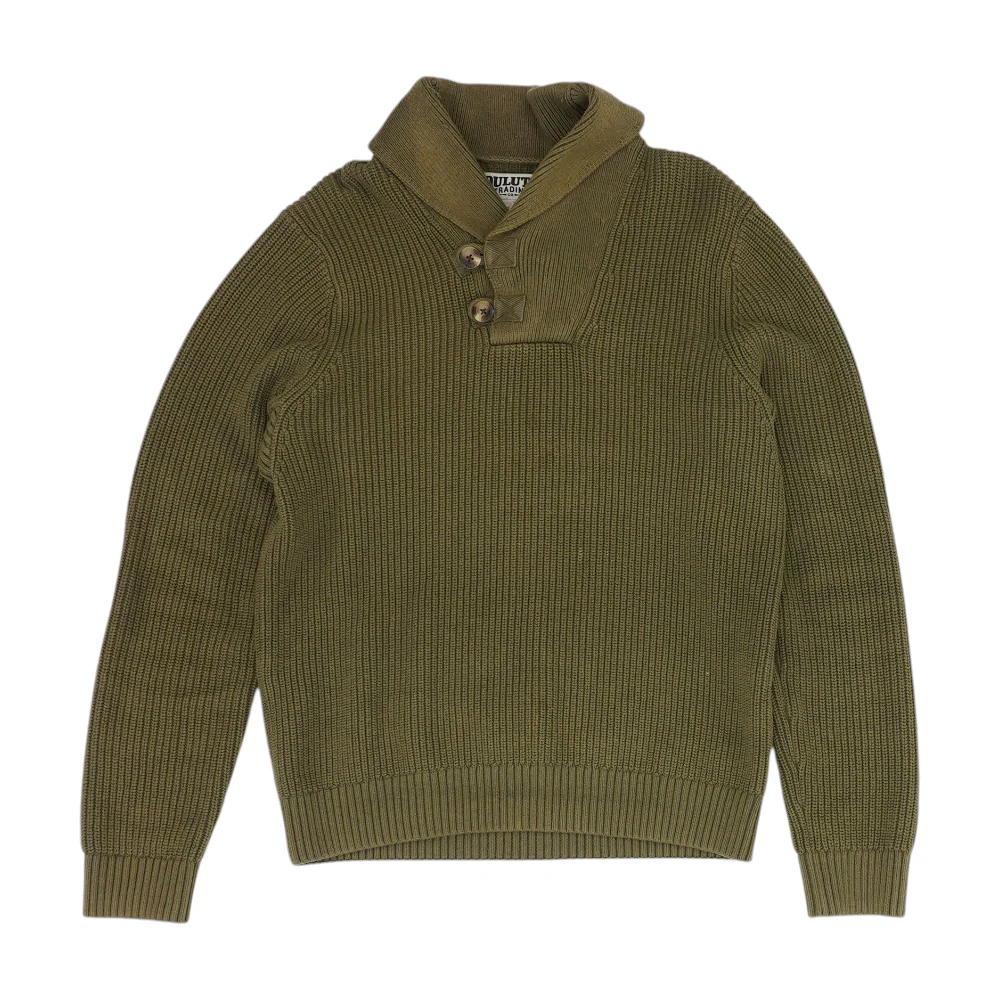 Green Solid Pullover Sweater