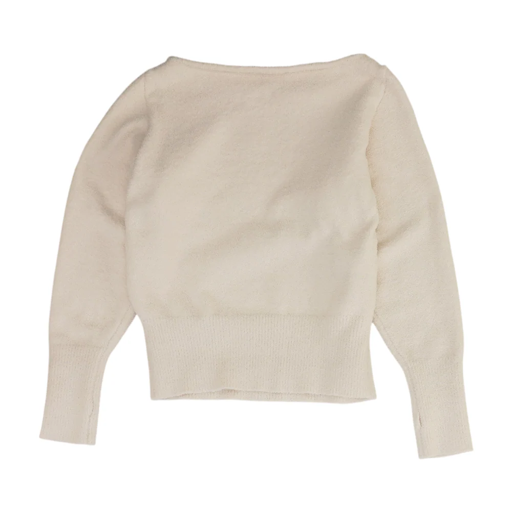 Cream Pullover Sweater - Image 2