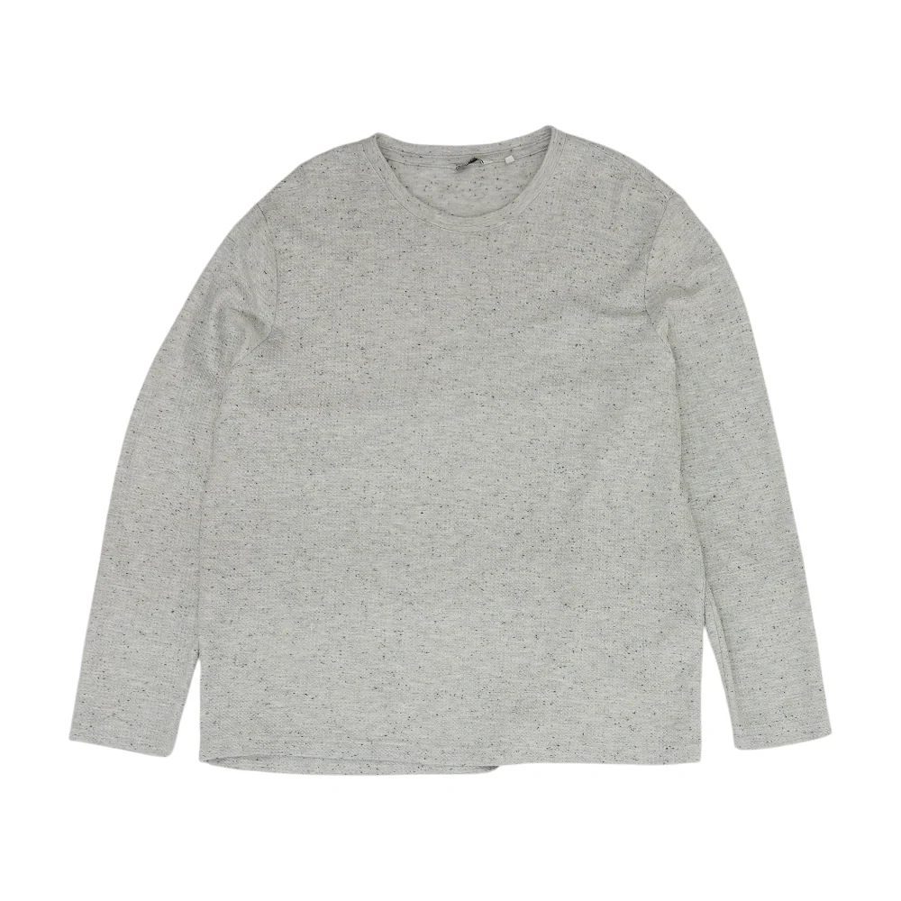 Gray Solid Pullover Sweater