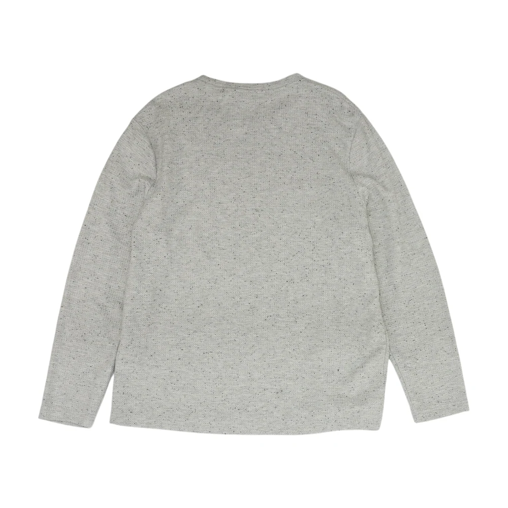 Gray Solid Pullover Sweater - Image 2