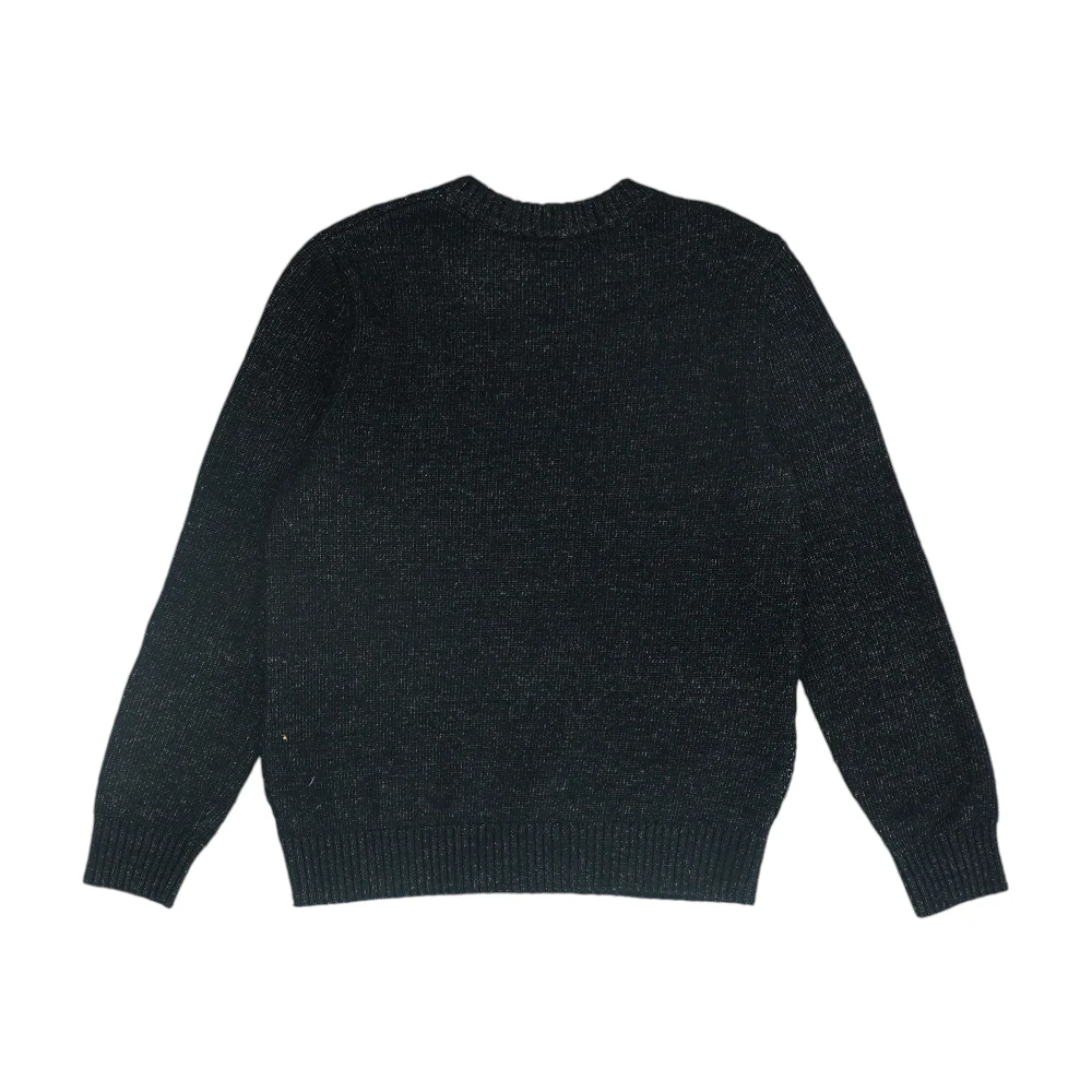 Black Solid Pullover Sweater - Image 2