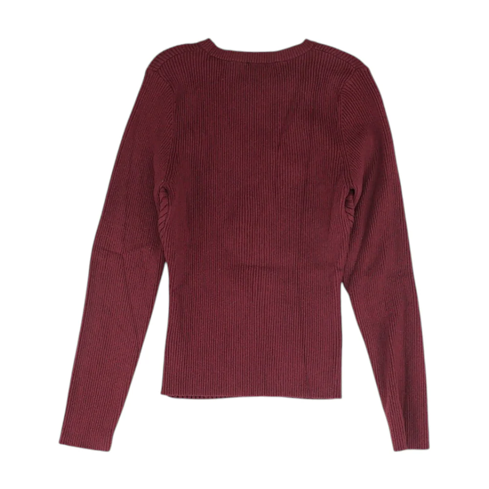 Burgundy Pullover Sweater - Image 2