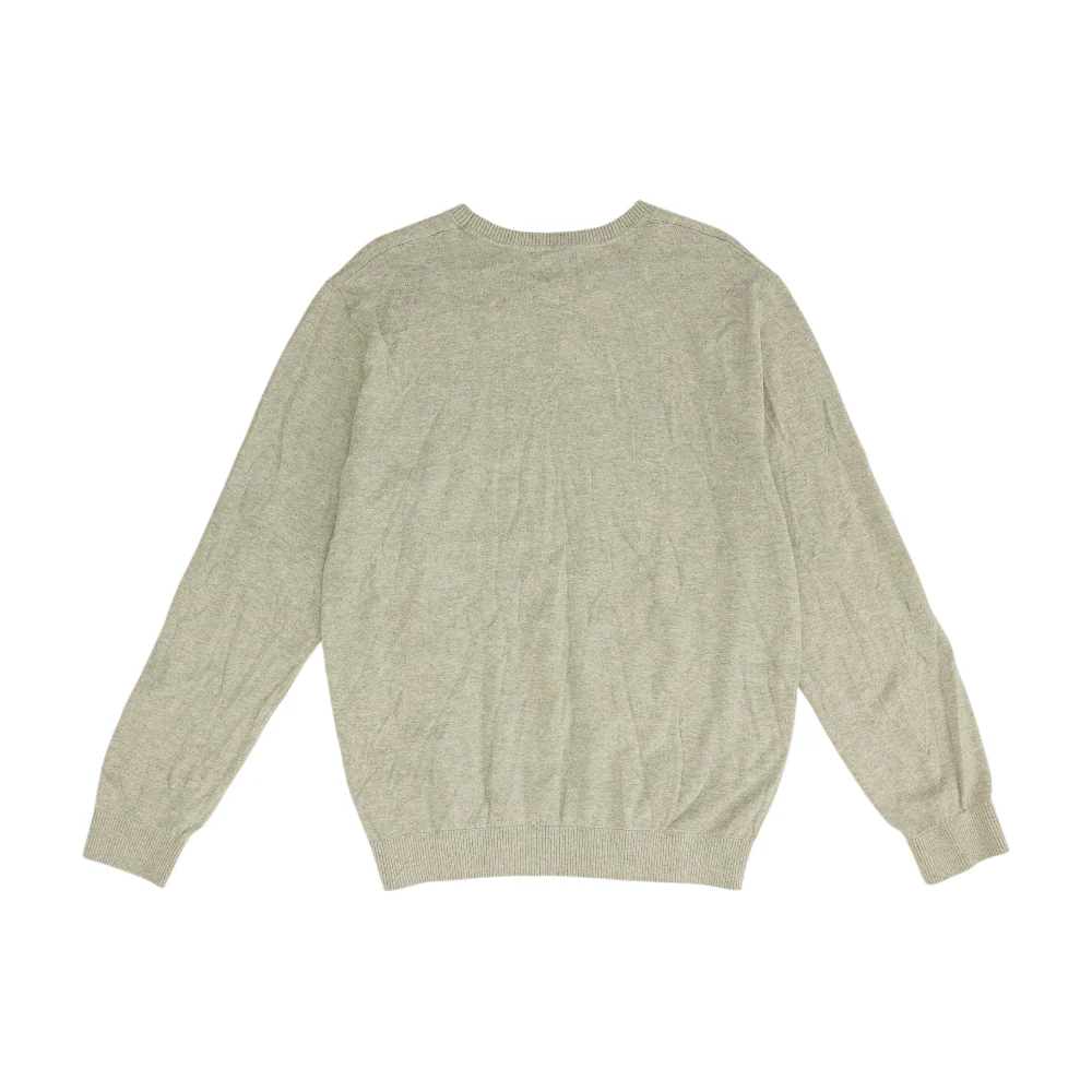 Gray Solid Pullover Sweater - Image 2