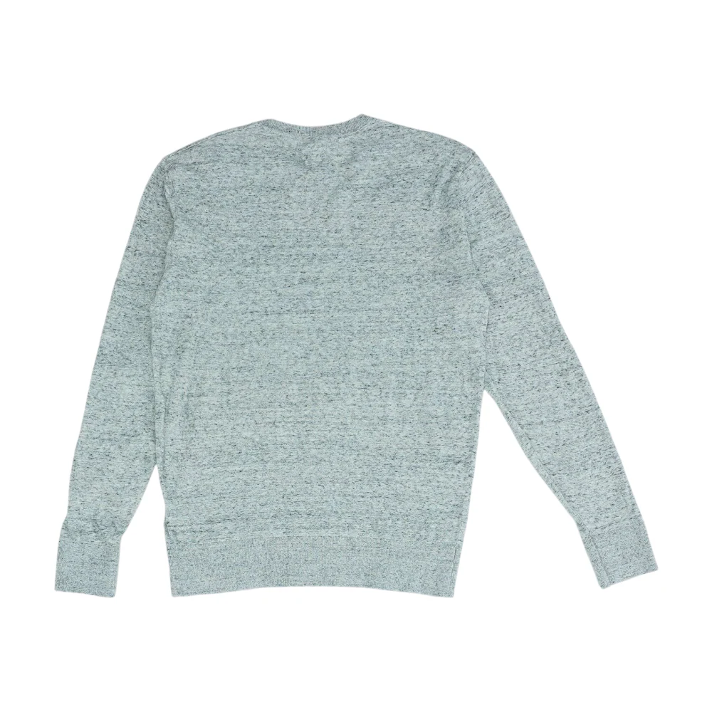 Gray Solid Pullover Sweater - Image 2