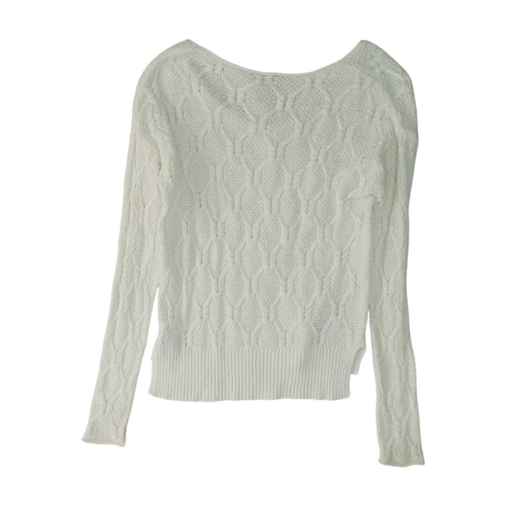 White Pullover Sweater - Image 2