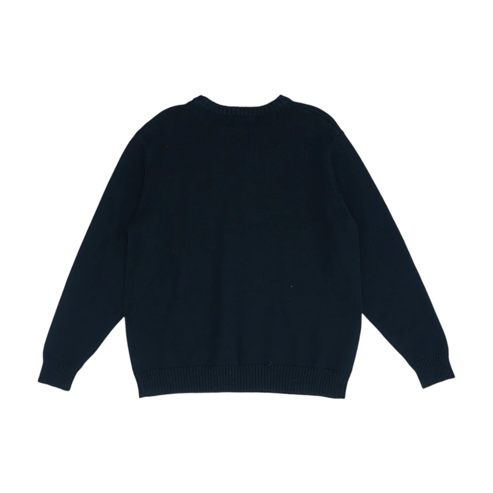 Black Solid Pullover Sweater - Image 2