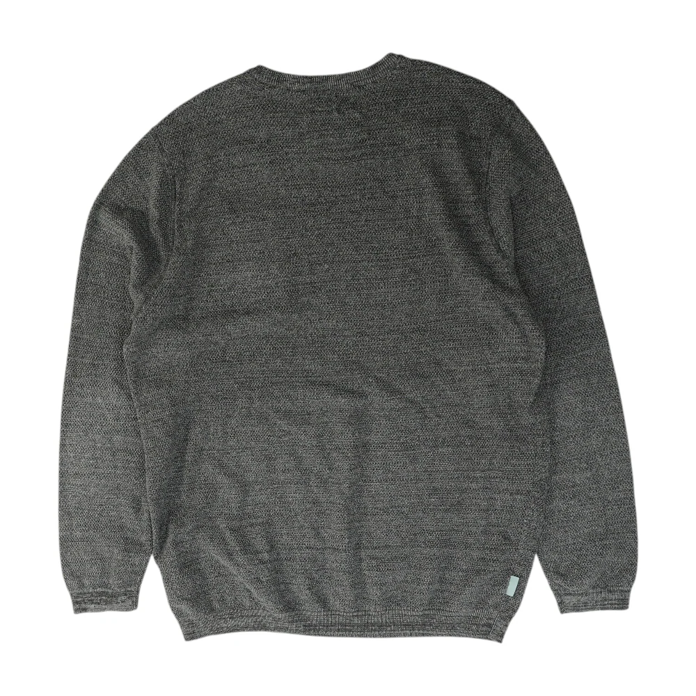 Gray Solid Pullover Sweater - Image 2