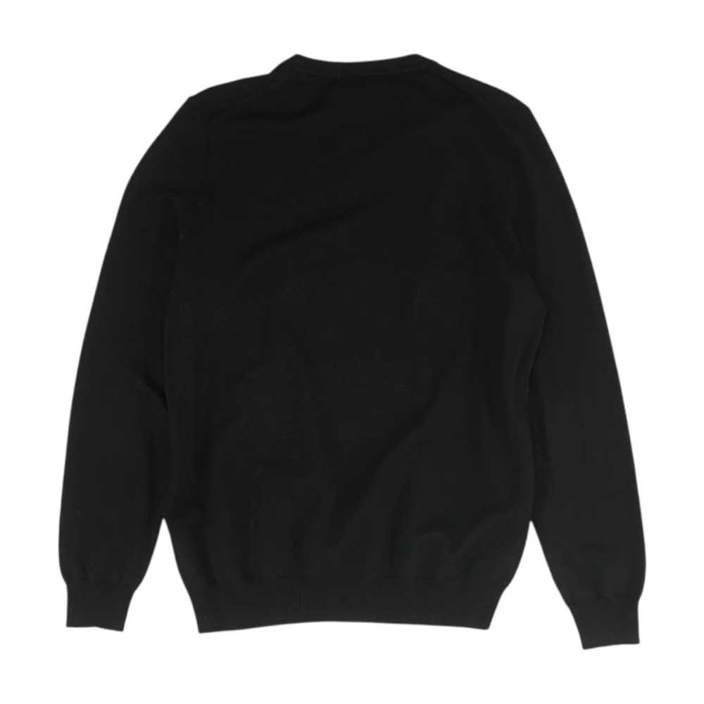 Black Solid Pullover Sweater - Image 2