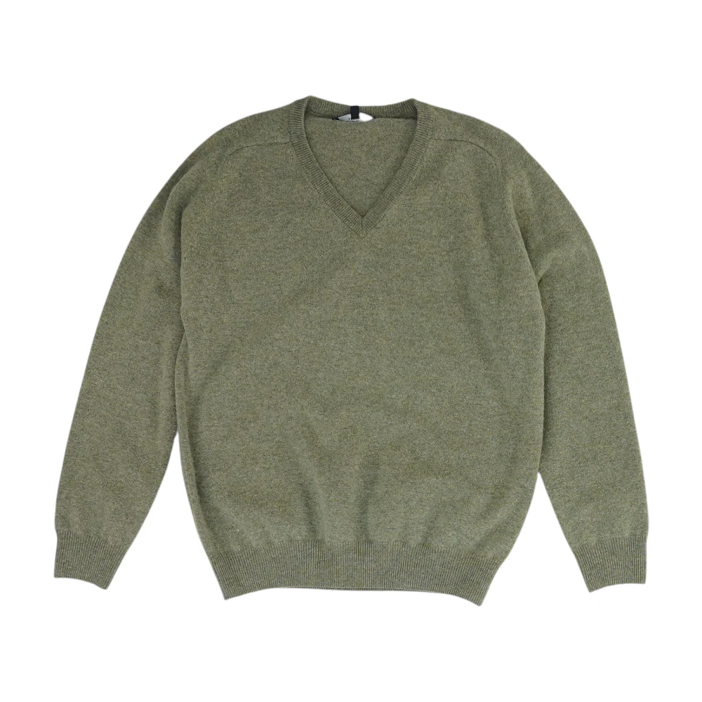 Green Solid Pullover Sweater