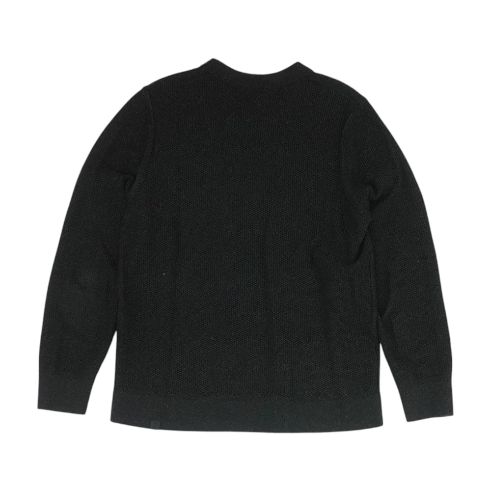 Black Solid Pullover Sweater - Image 2