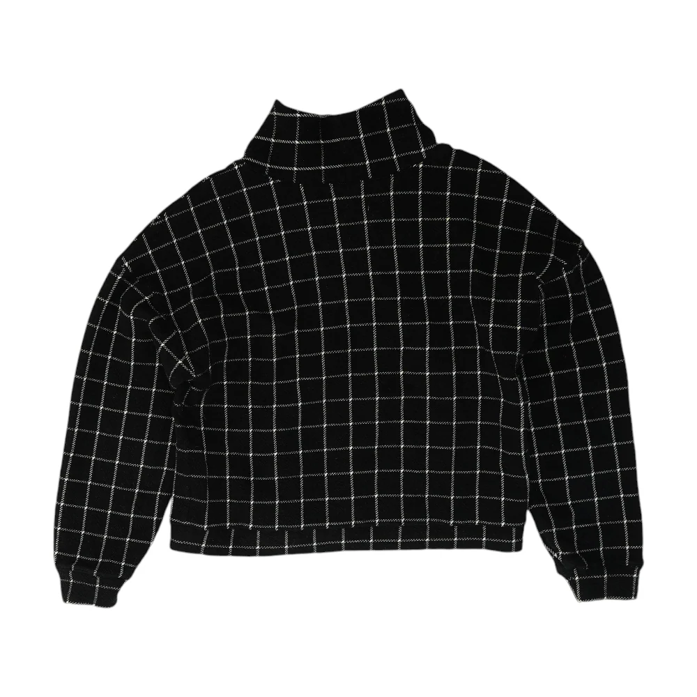 Black Check Pullover Sweater - Image 2