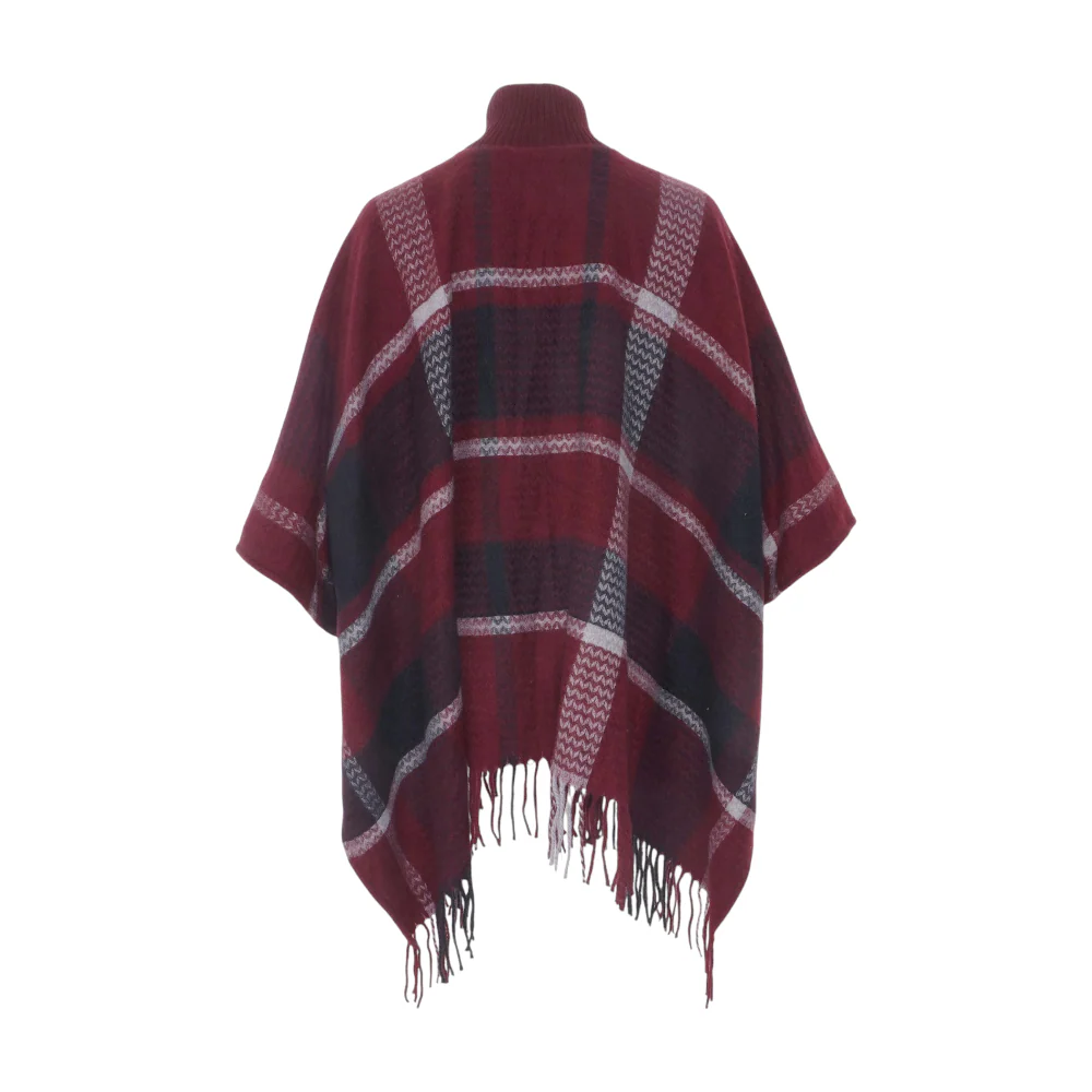 Maroon Plaid Pullover Sweater - Image 2