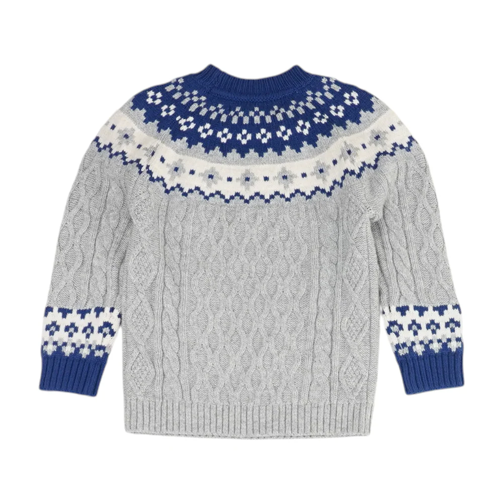 Multi Color Block Pullover Sweater - Image 2