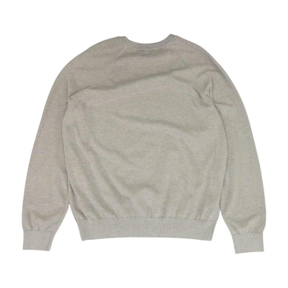 Beige Solid Pullover Sweater - Image 2