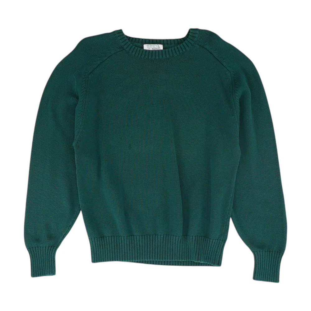 Green Solid Pullover Sweater