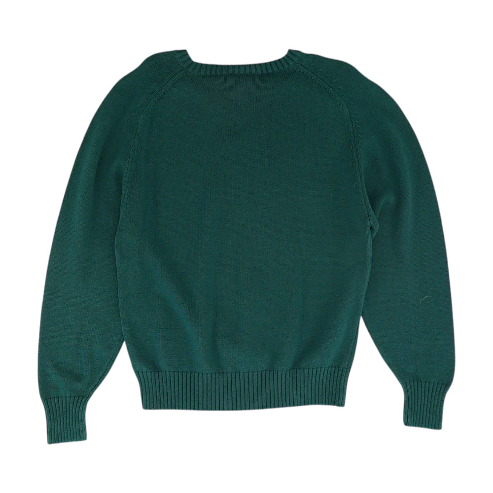 Green Solid Pullover Sweater - Image 2