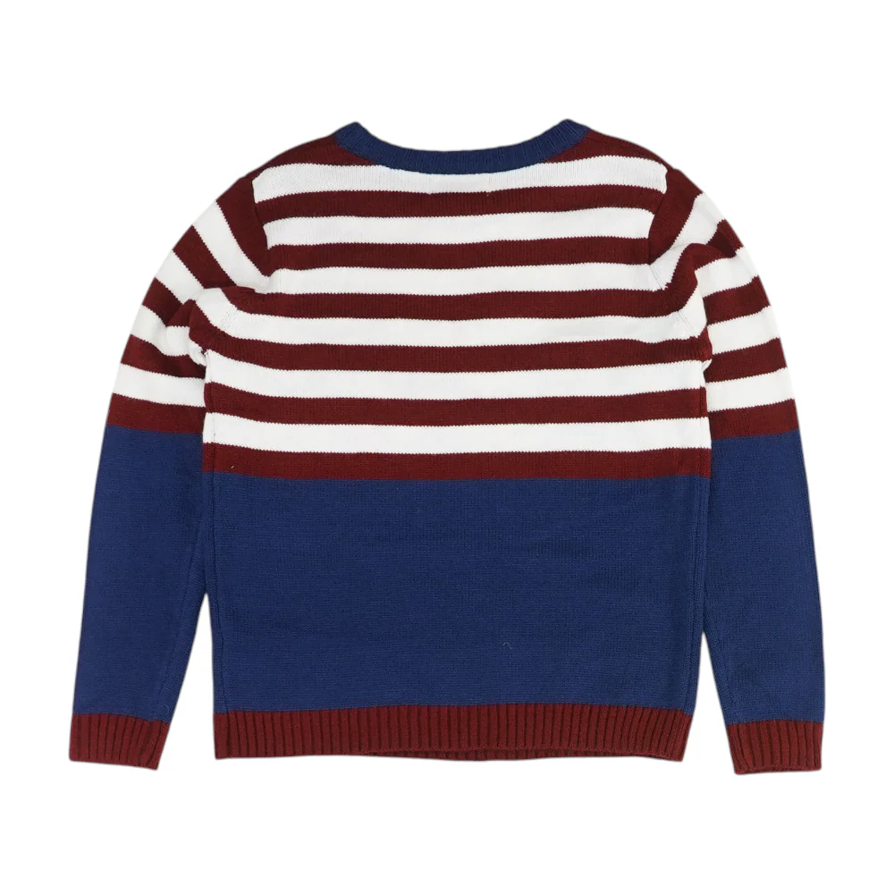 Multi Striped Pullover Sweater - Image 2