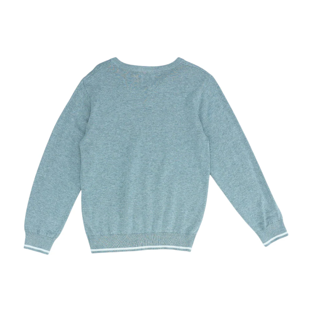 Gray Argyle Pullover Sweater - Image 2