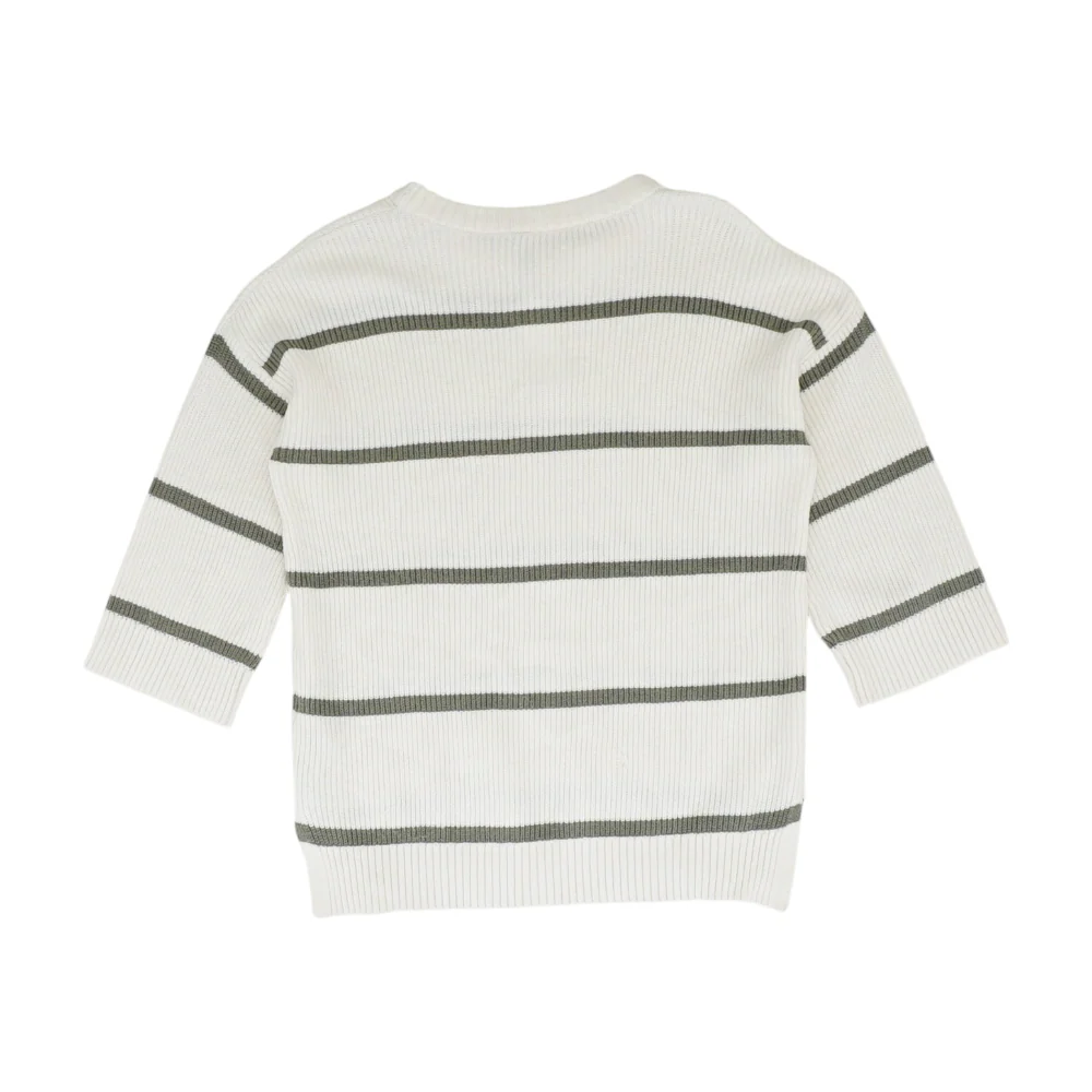 Green Striped Pullover Sweater - Image 2