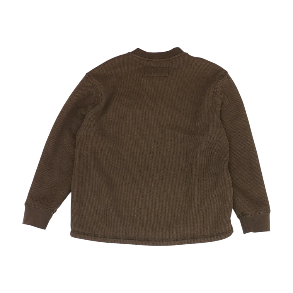 Brown Solid Pullover Sweater - Image 2