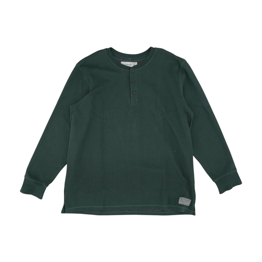 Green Solid Henley T-Shirt