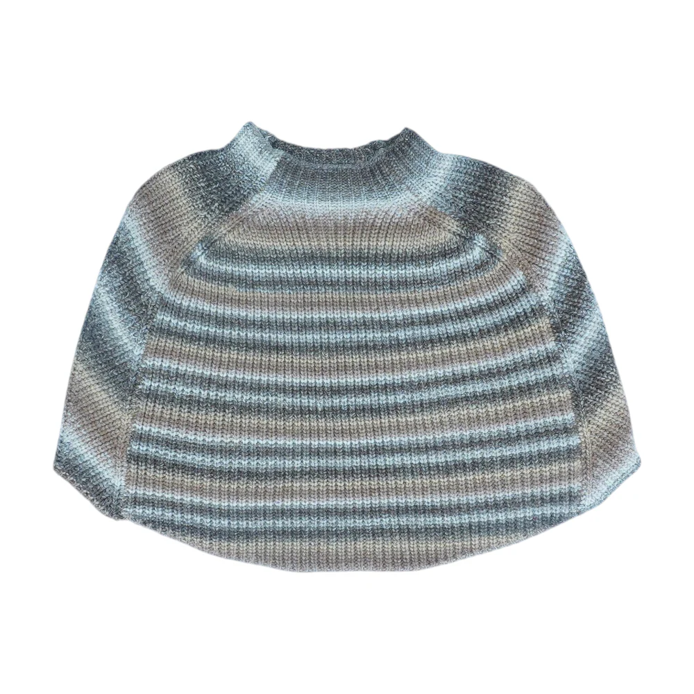 Brown Striped Pullover Sweater
