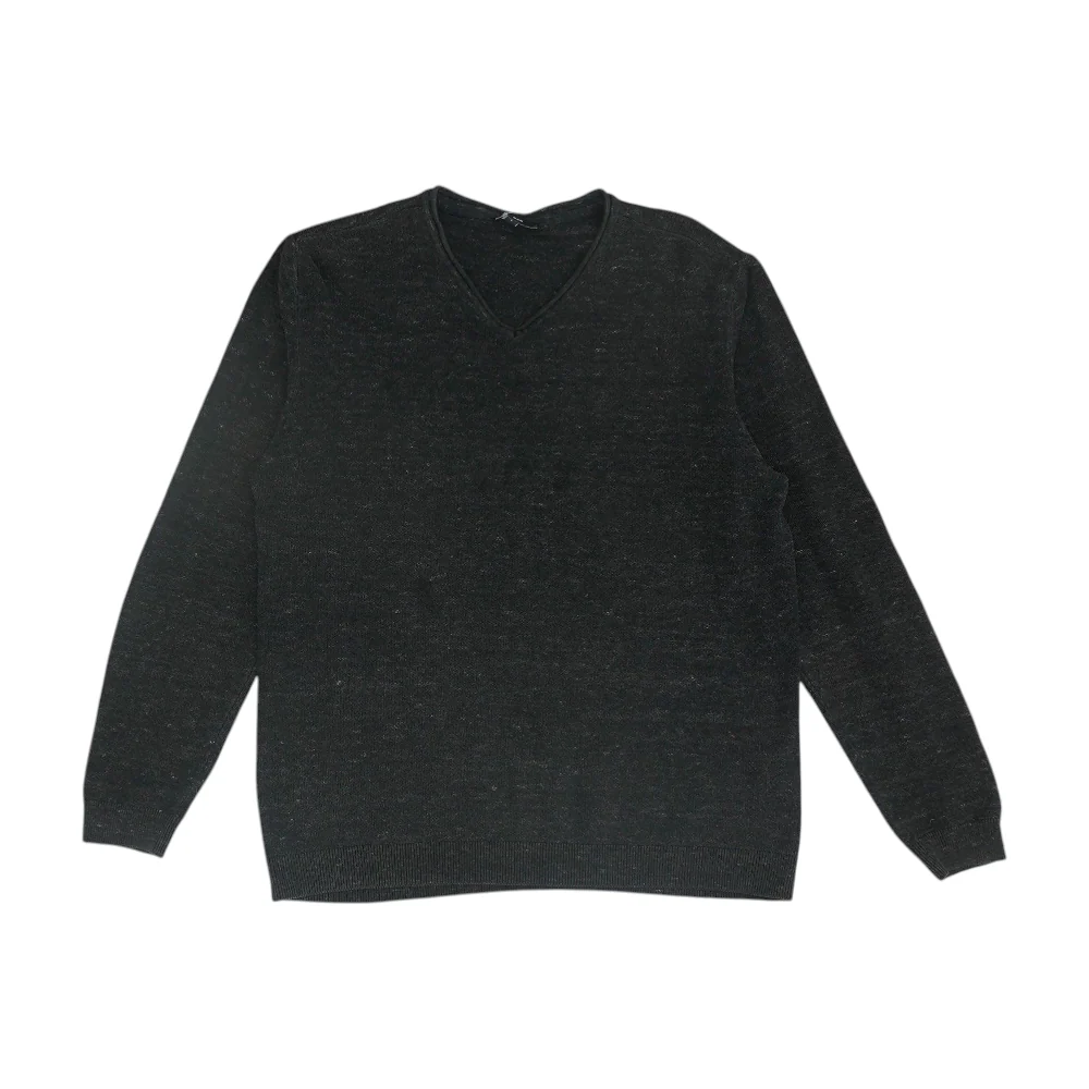 Charcoal Solid Pullover Sweater