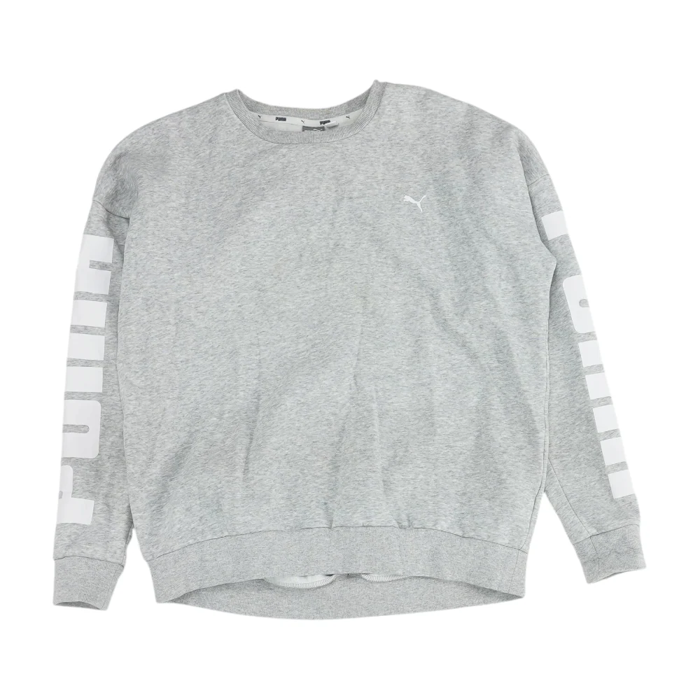 Gray Solid Sweatshirt Pullover