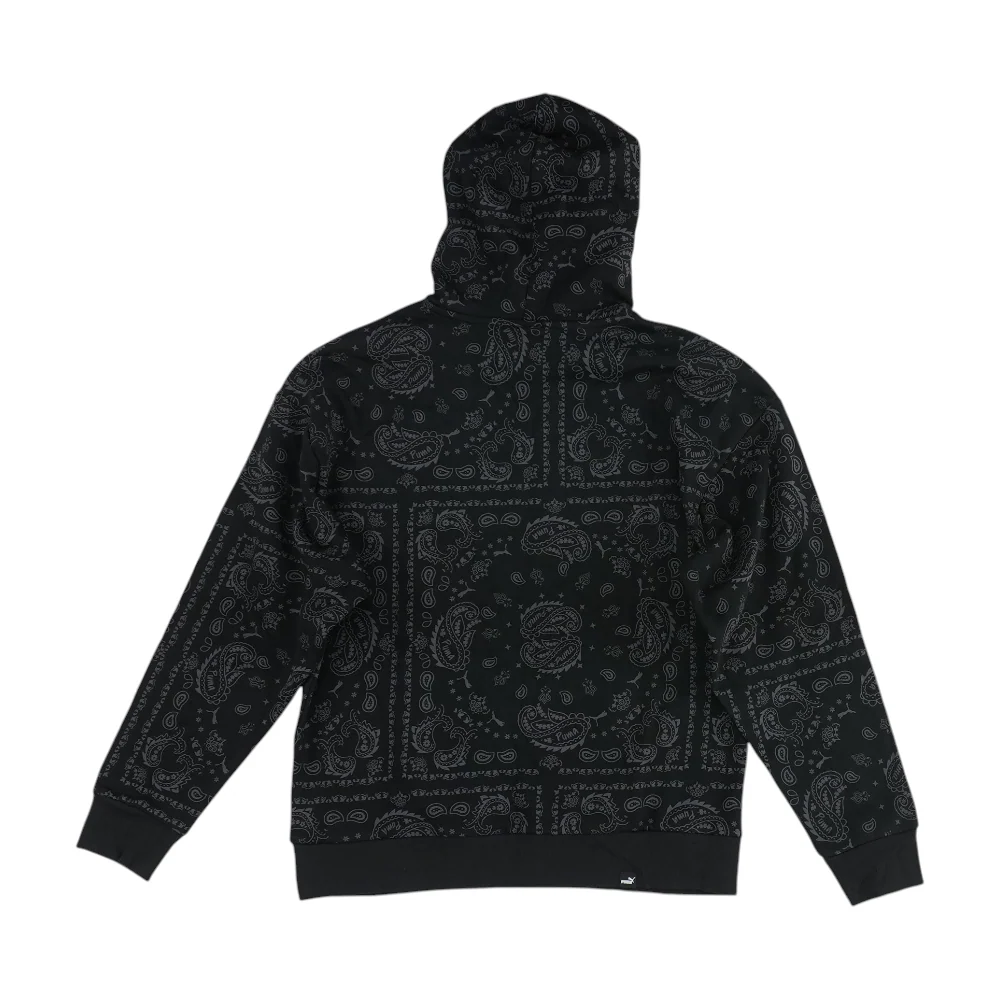 Black Paisley Hoodie Pullover - Image 2