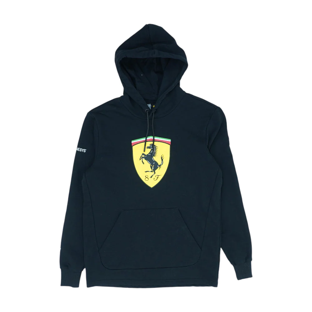 Black Solid Hoodie Pullover