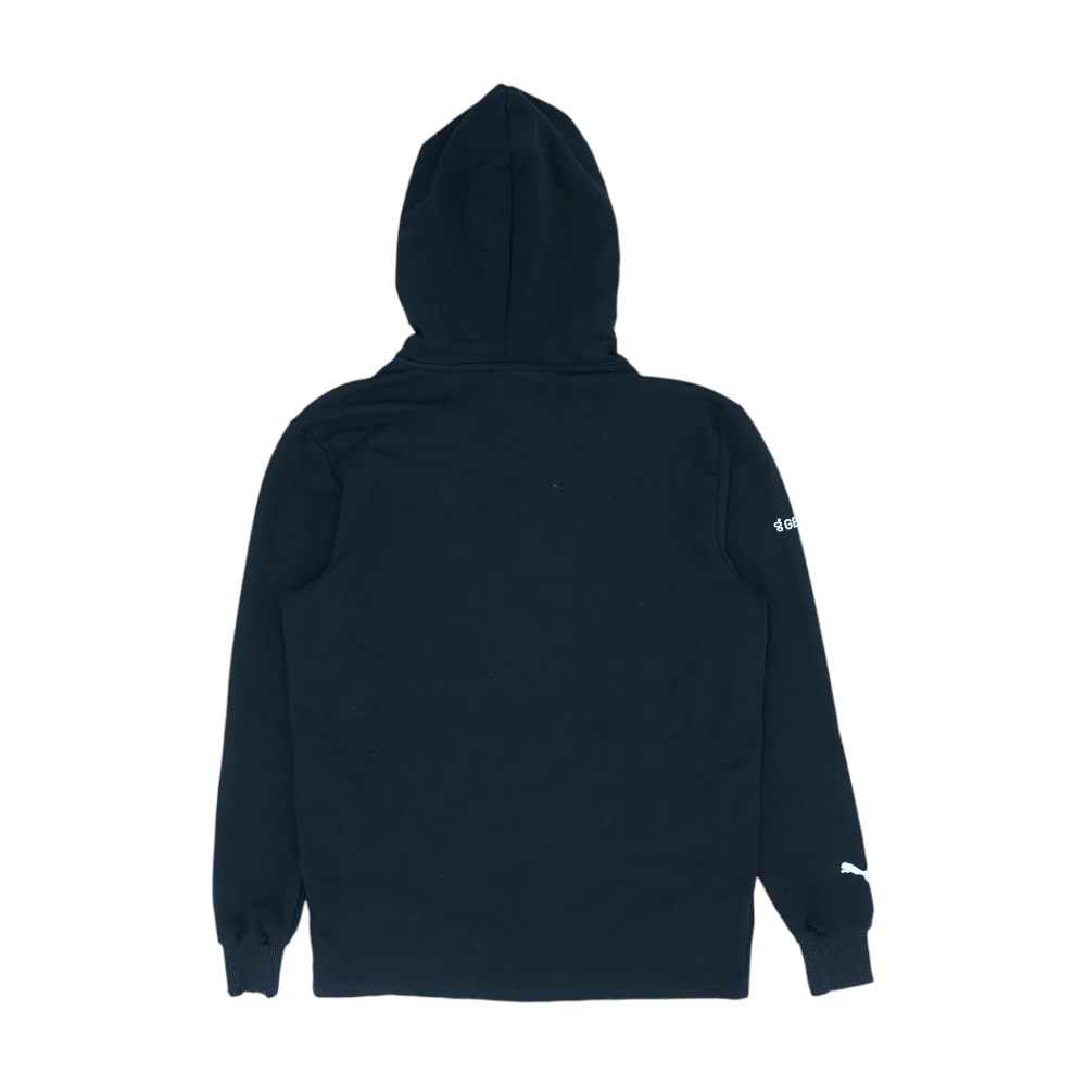 Black Solid Hoodie Pullover - Image 2