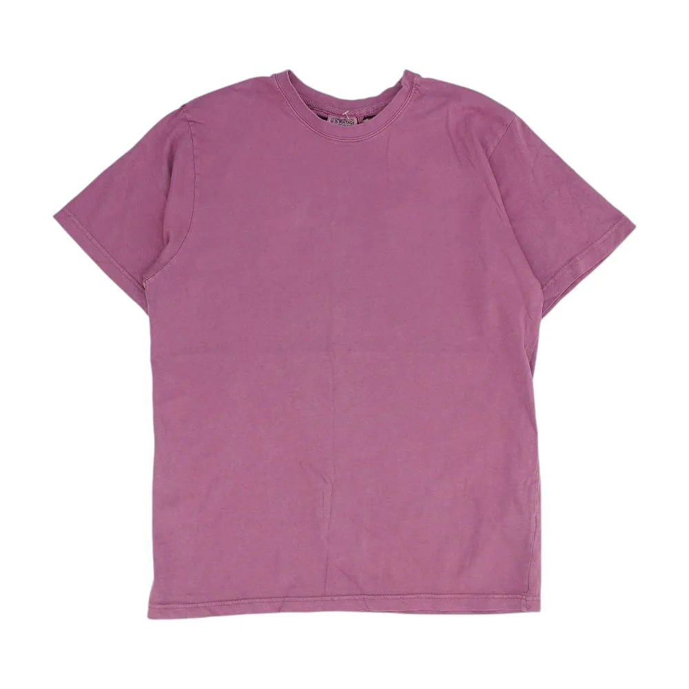Purple Solid Crewneck T-Shirt