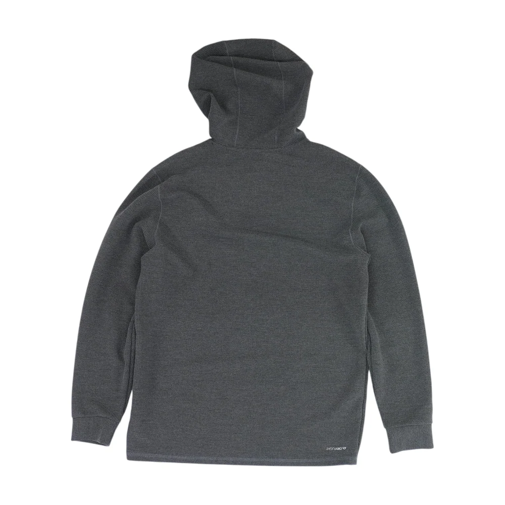 Gray Solid Hoodie Pullover - Image 2