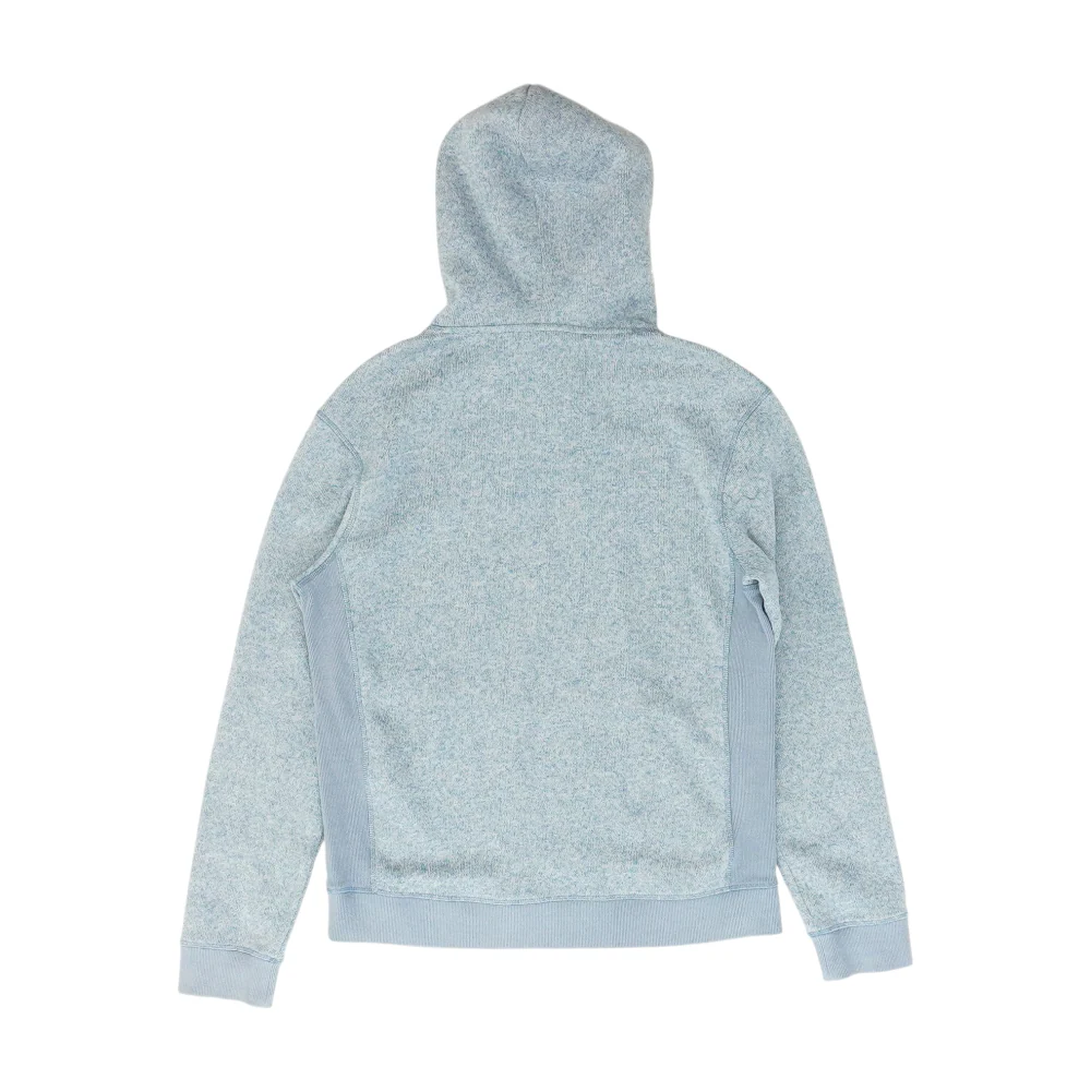 Blue Solid Hoodie Pullover - Image 2
