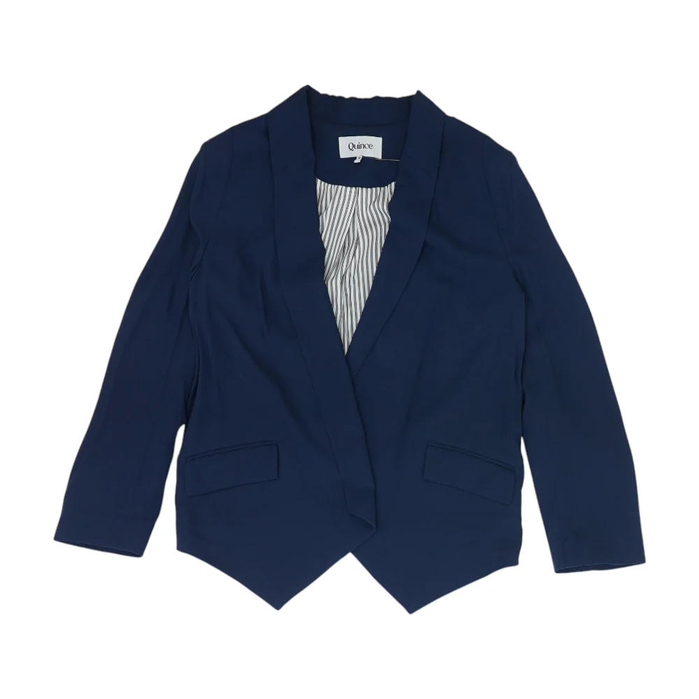 Blue Solid Blazer