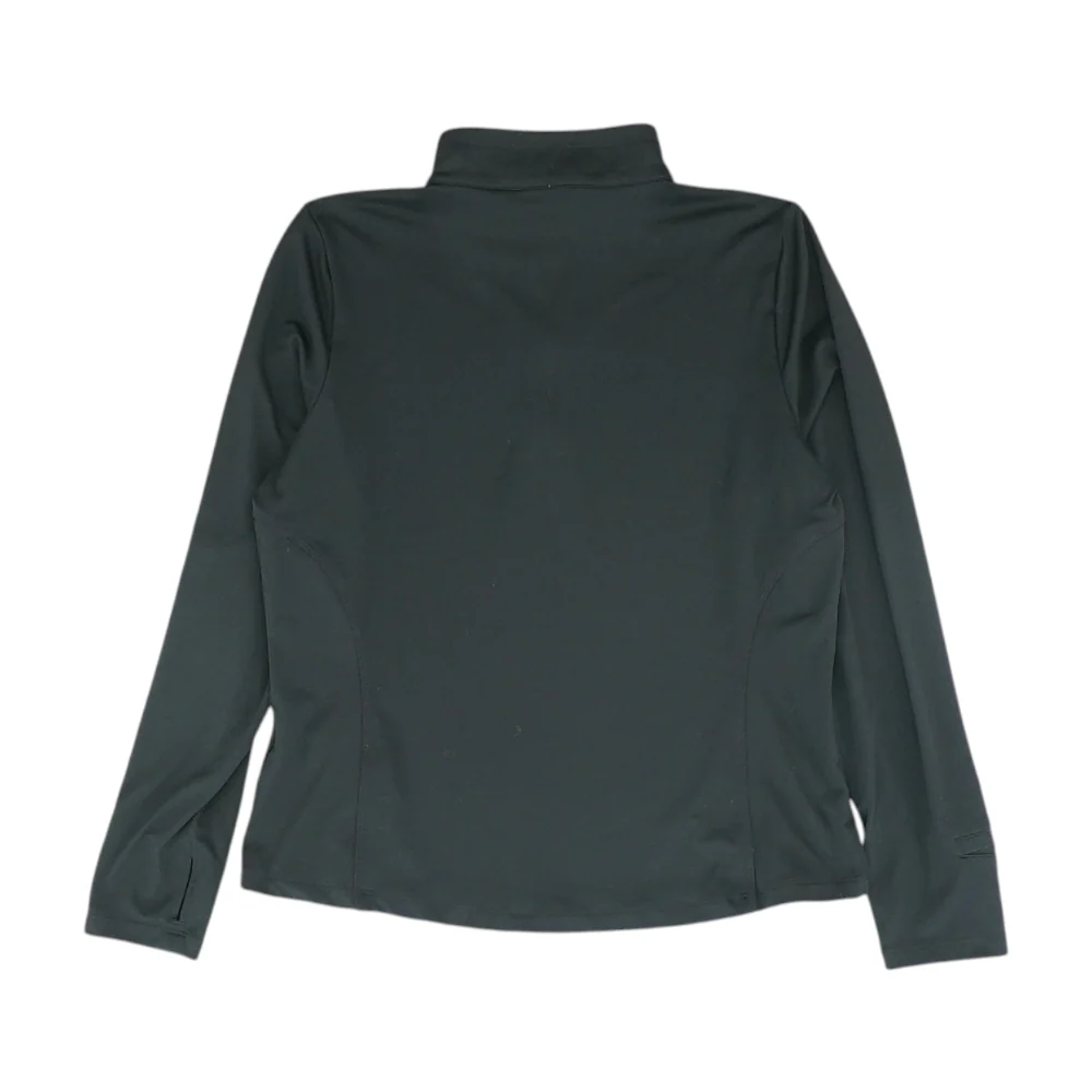 Black Solid 1/4 Zip Pullover - Image 2