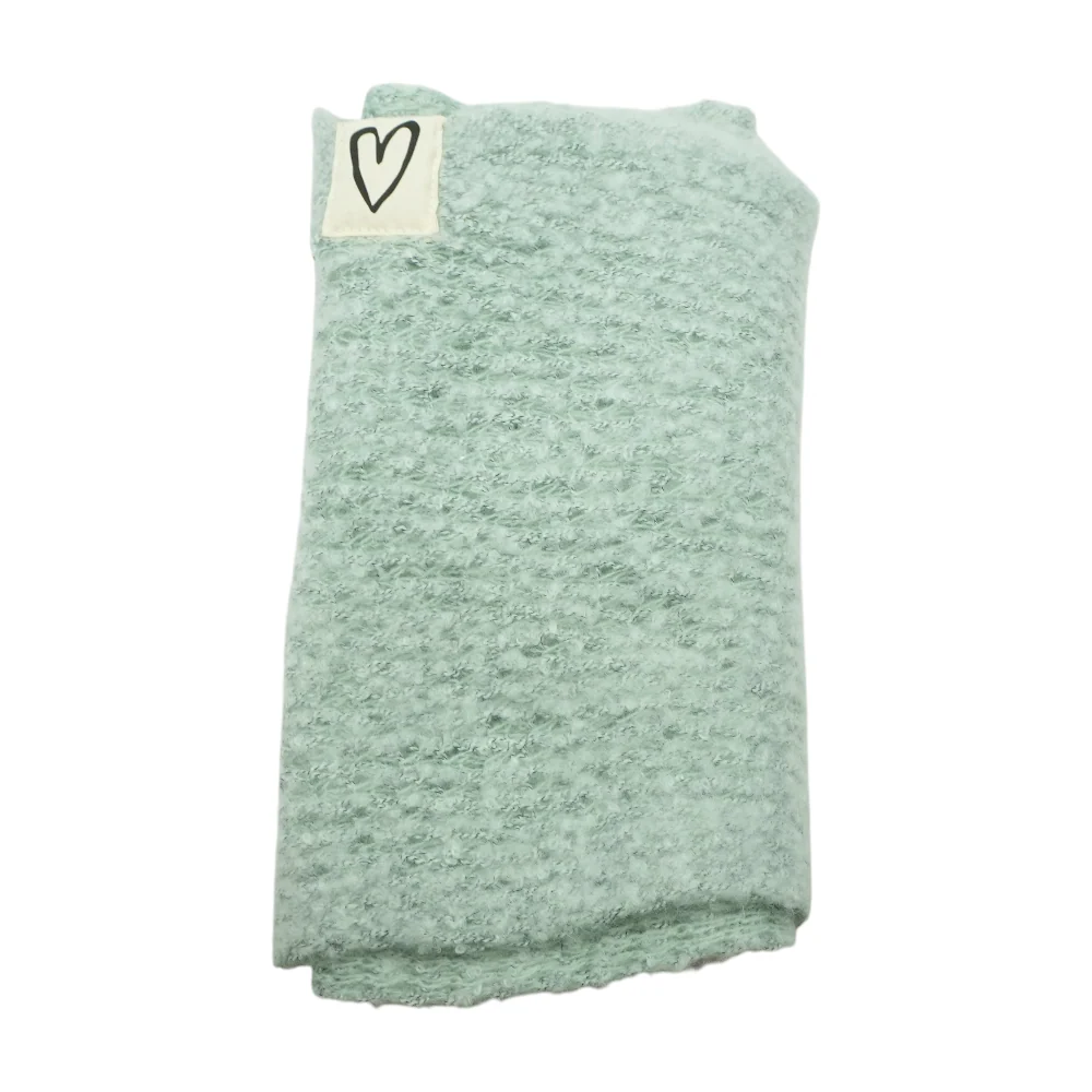 Teal Polyester Infinity Scarf - Image 2