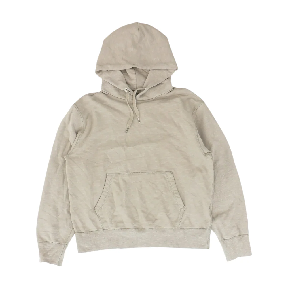Gray Solid Hoodie Pullover