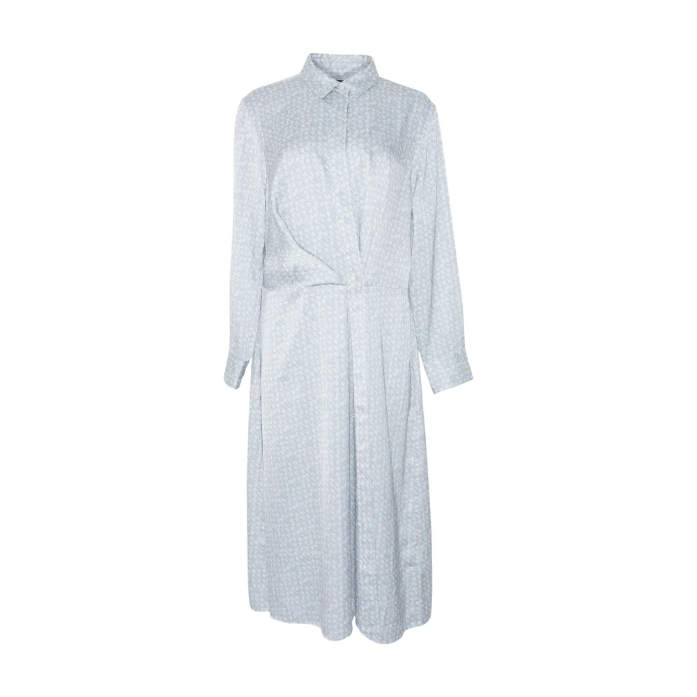 Gray Abstract Midi Dress