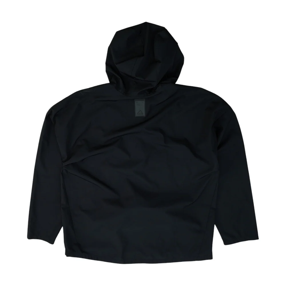 Black Solid Rain Jacket - Image 2