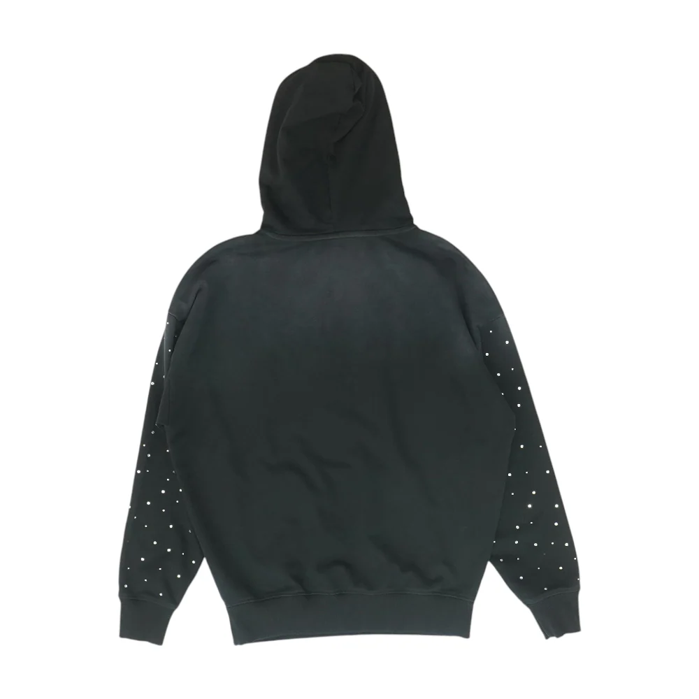 Black Solid Hoodie Pullover - Image 2