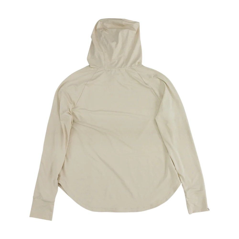 Beige Solid Hoodie Pullover - Image 2