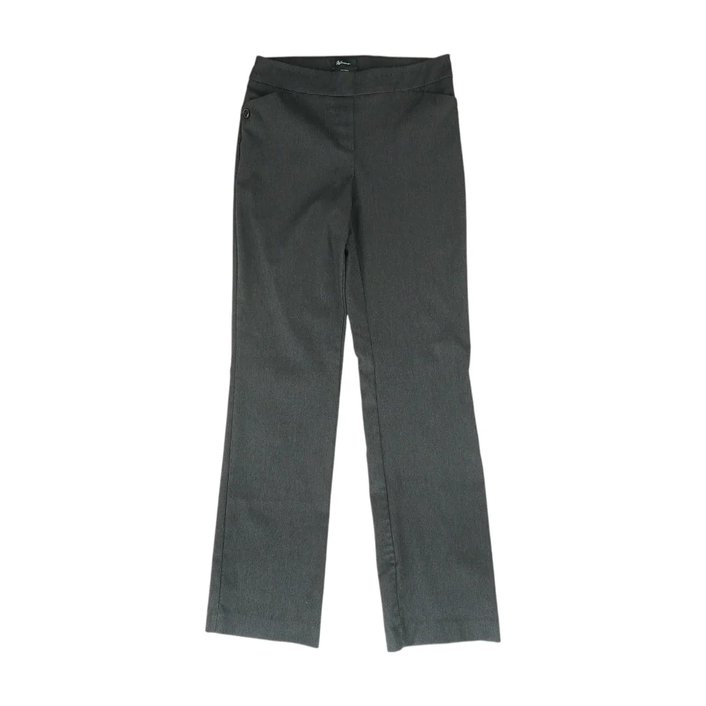 Gray Herringbone Regular Pants