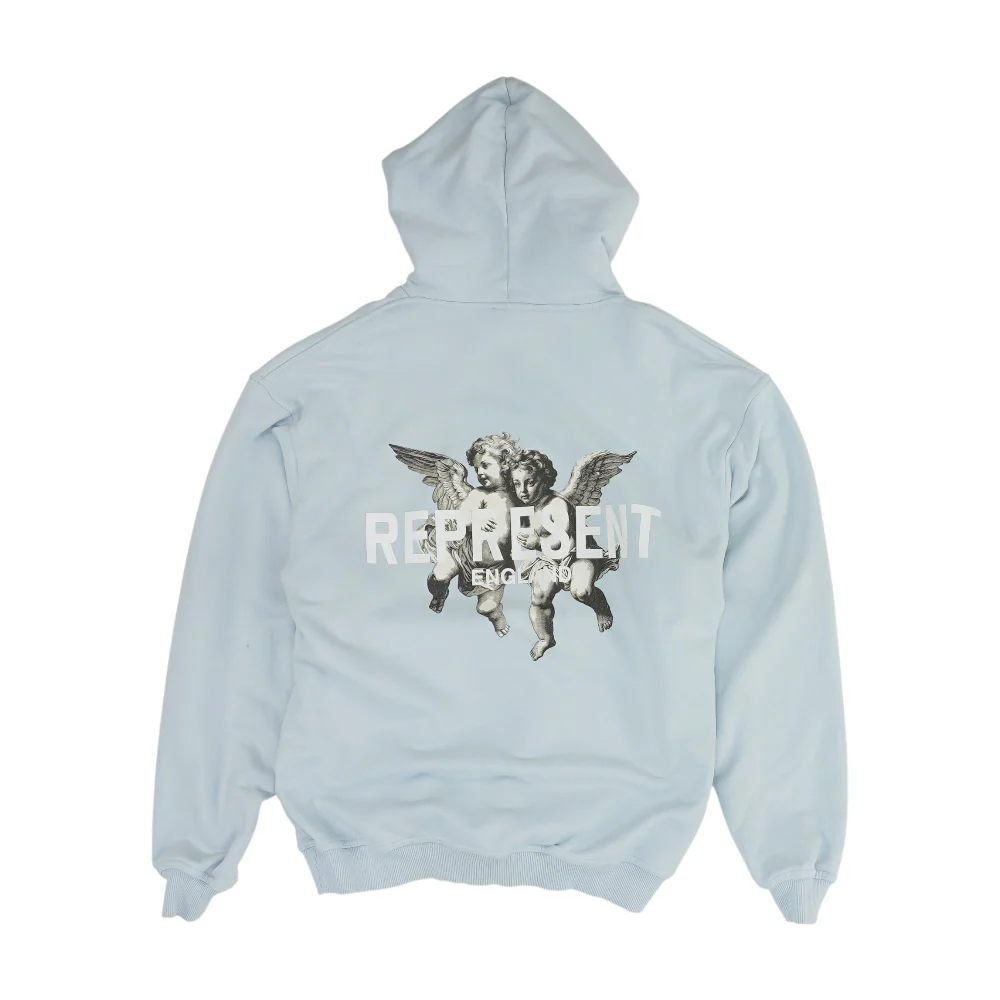 Blue Graphic Hoodie Pullover - Image 2
