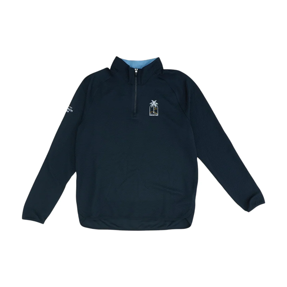 Navy Solid 1/4 Zip Pullover