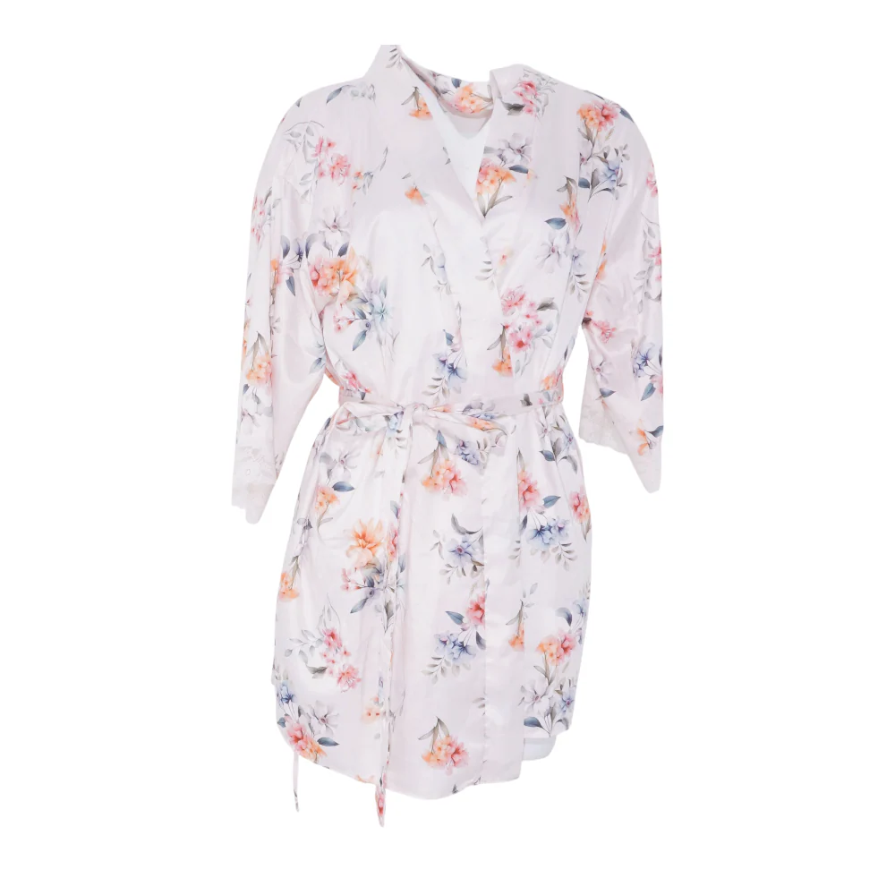 Pink Floral Robe