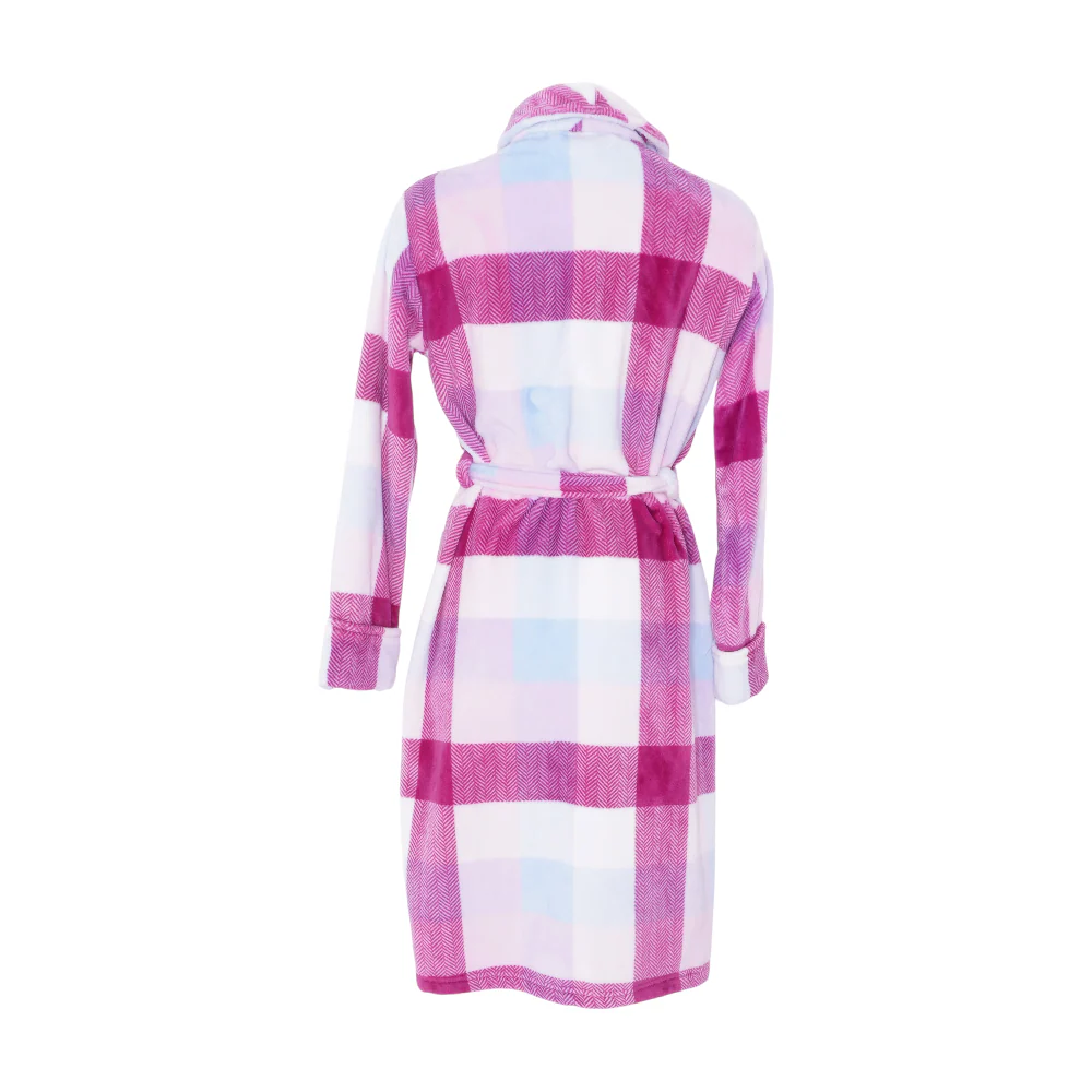 Pink Plaid Robe - Image 4